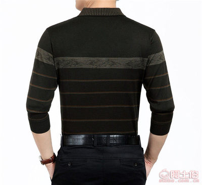 【秋款男式翻領(lǐng)長袖針織衫2017中年男士體恤衫爸爸打底衫廠家直銷大-8730】桐鄉(xiāng)市濮院淺琪針織制衣廠 - 產(chǎn)品庫