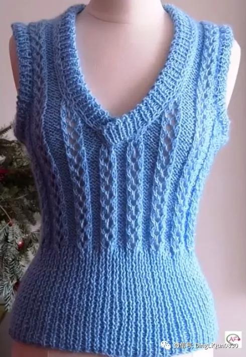 時尚流行的80款坎肩背心編織花樣，打造個性針織衣櫥